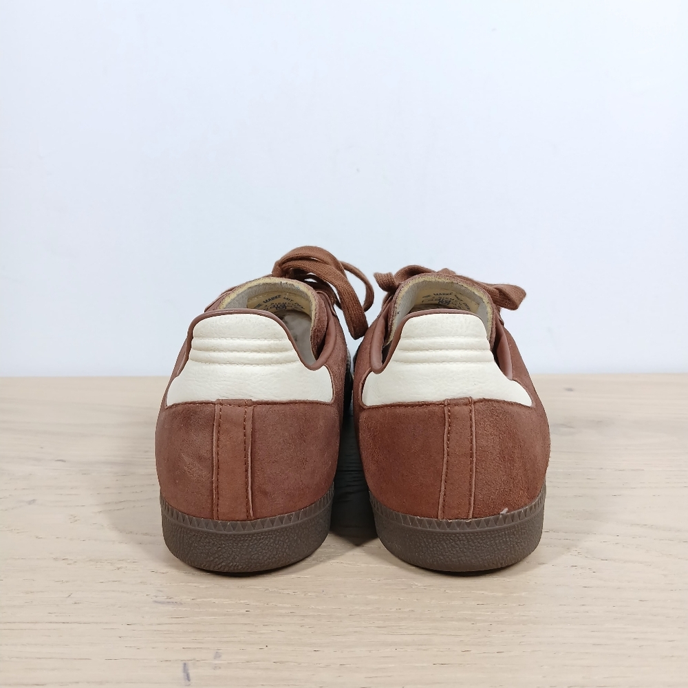 Adidas Originals Samba Classic Brown Leather Retro Low Top Sneakers 946 - Picture 4 of 10
